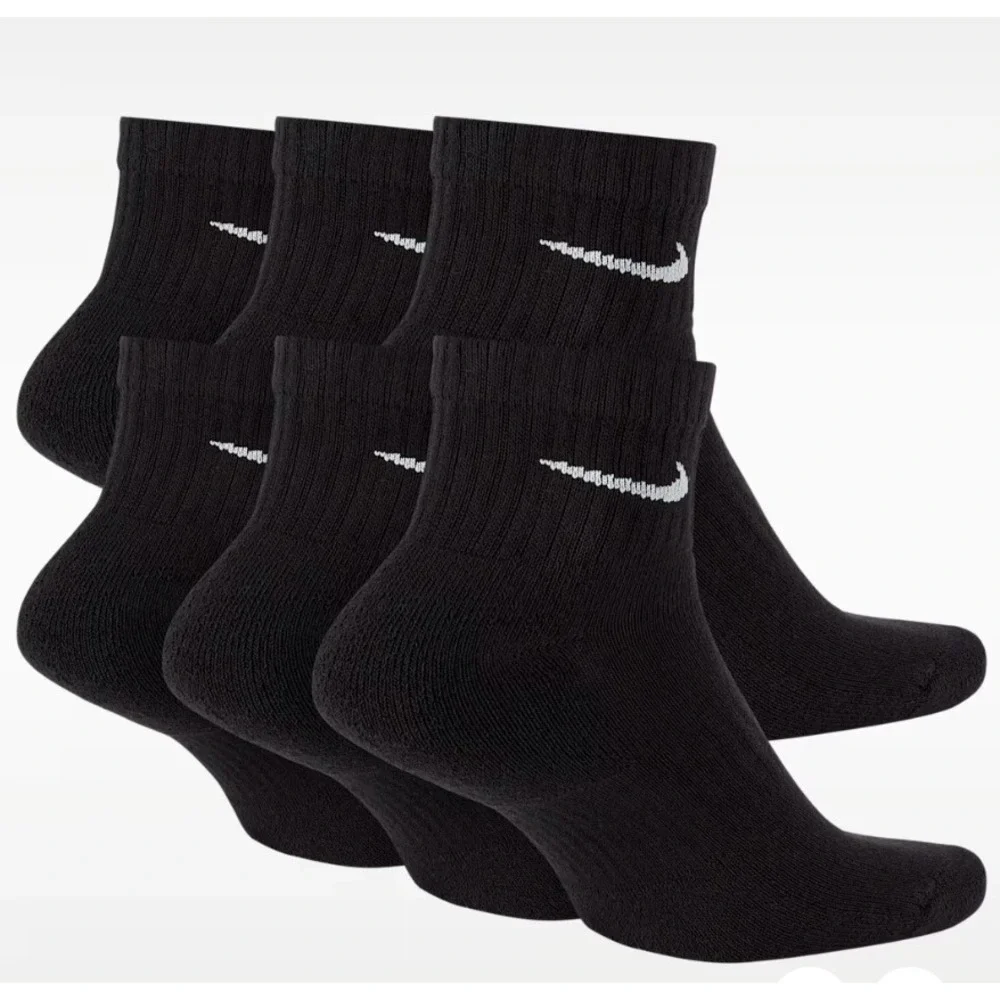 New Nike Everyday Cushioned Training Sz Large Ankle Socks (6 Pairs) SX7669-010